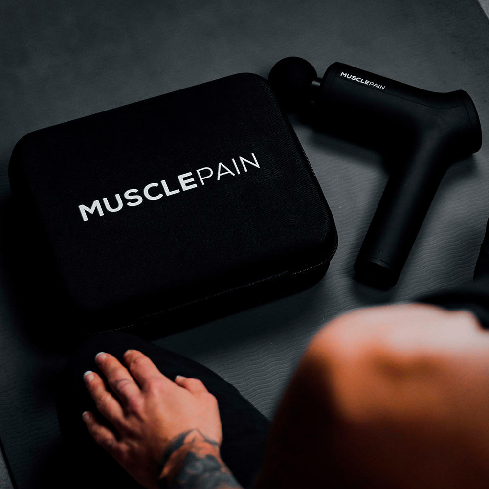 Musclepainin -  Pro Hierontapistooli kantolaukulla